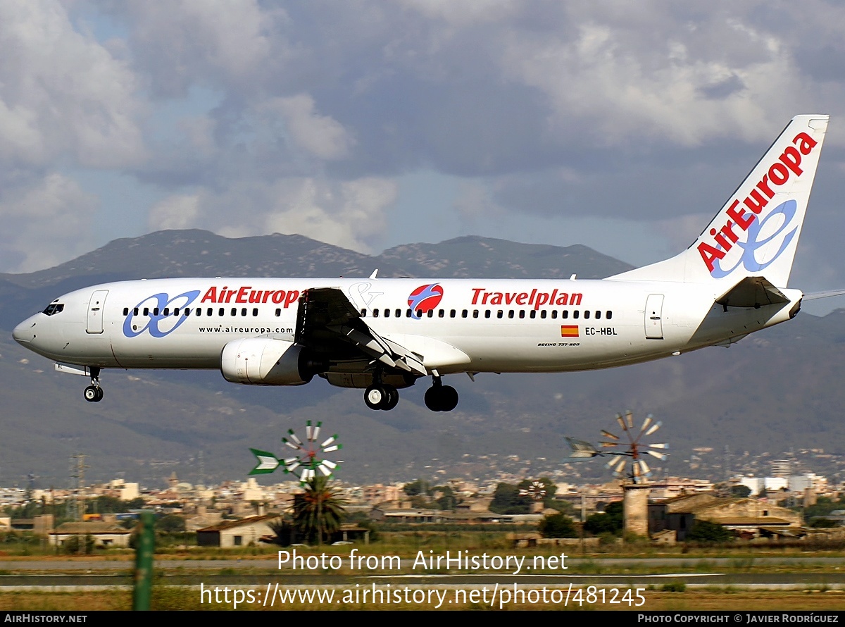 Aircraft Photo of EC-HBL | Boeing 737-85P | Air Europa | AirHistory.net #481245