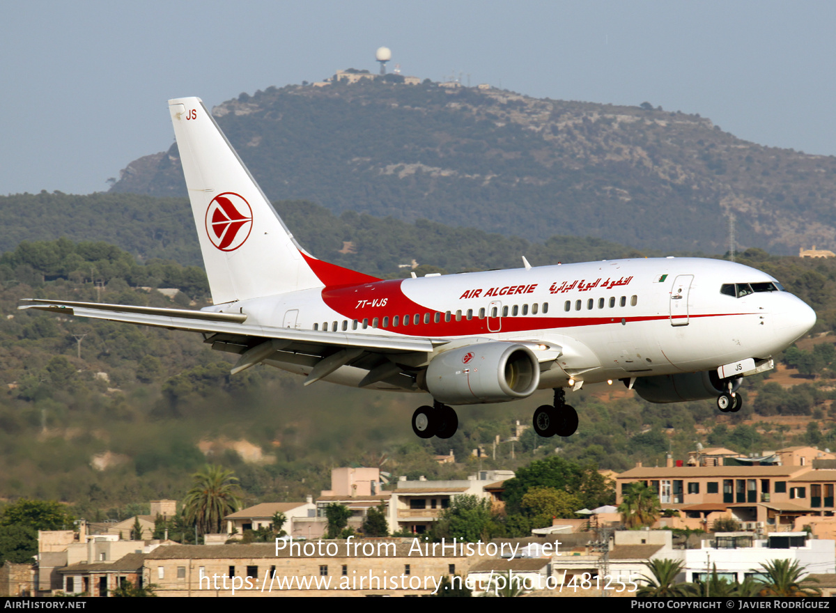 Aircraft Photo of 7T-VJS | Boeing 737-6D6 | Air Algérie | AirHistory.net #481255