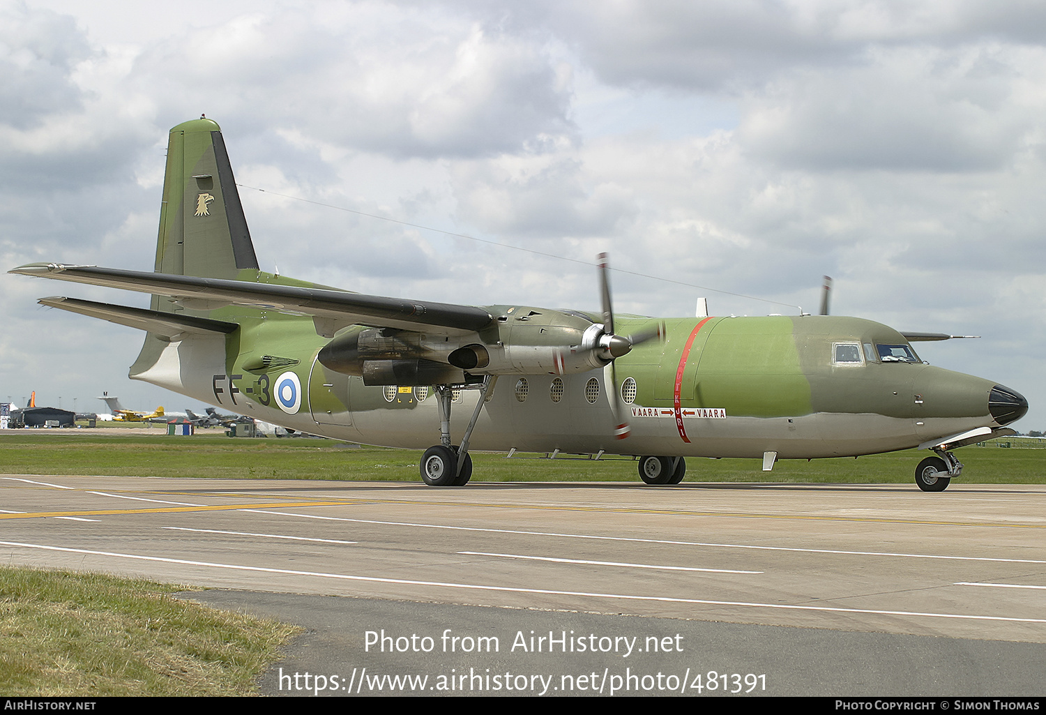 Aircraft Photo of FF-3 | Fokker F27-400M Troopship | Finland - Air Force | AirHistory.net #481391