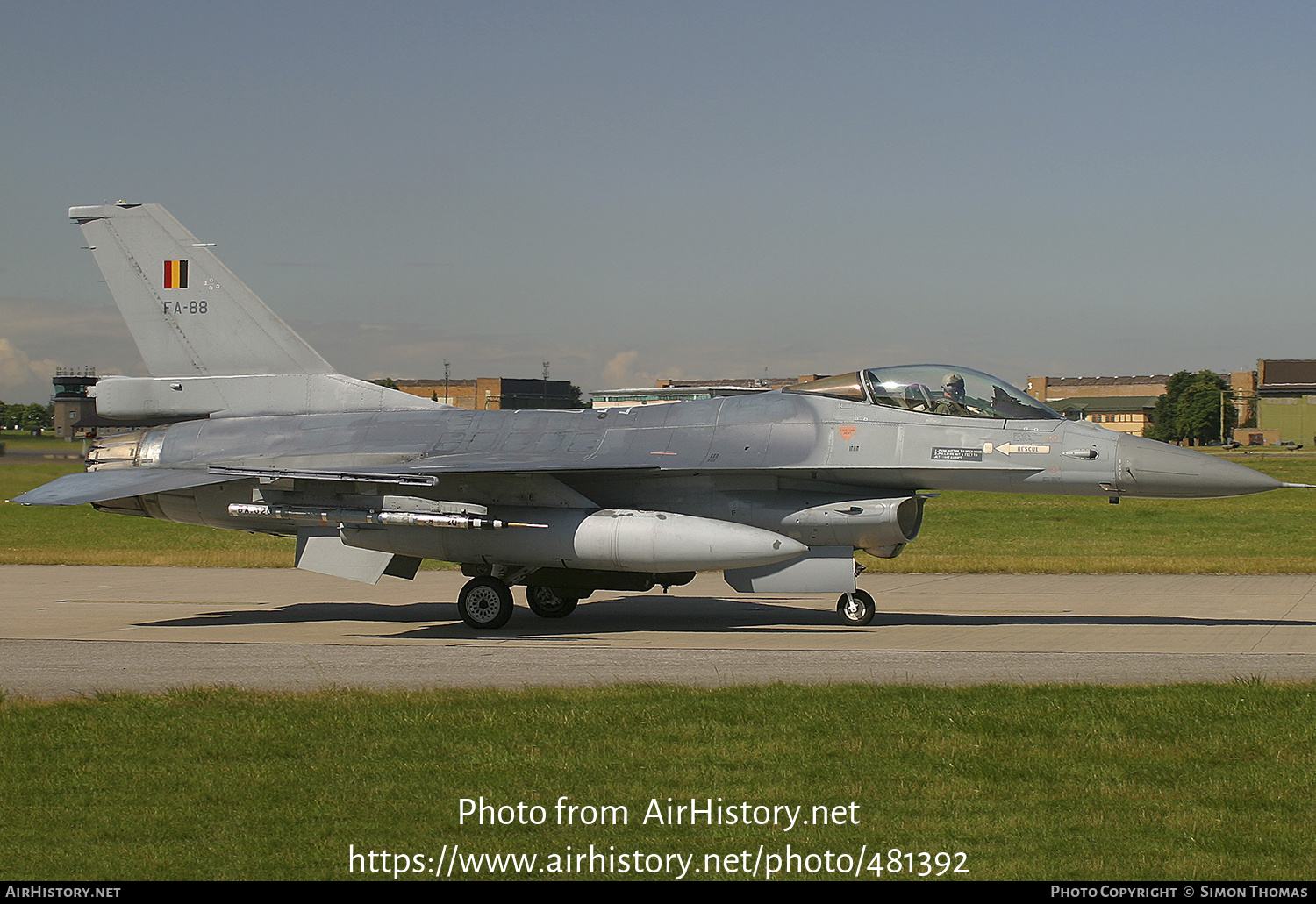 Aircraft Photo of FA-88 | General Dynamics F-16AM Fighting Falcon | Belgium - Air Force | AirHistory.net #481392