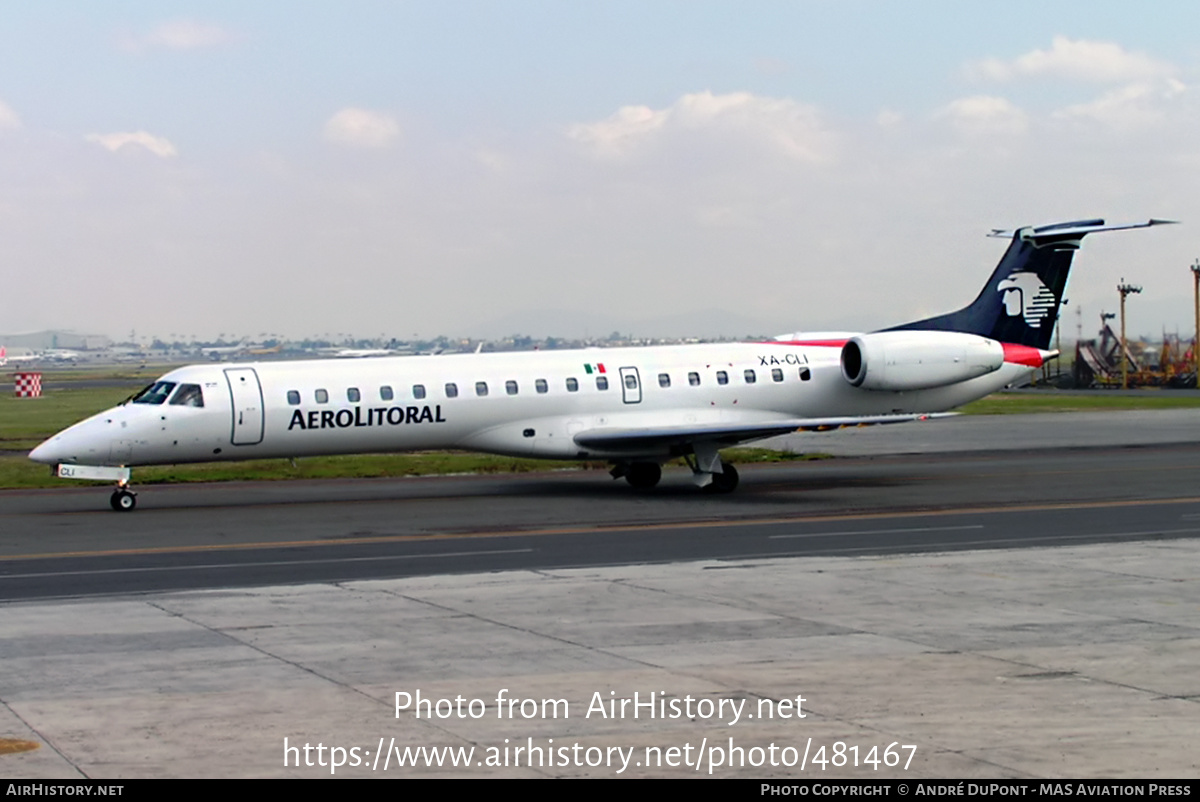 Aircraft Photo of XA-CLI | Embraer ERJ-145ER (EMB-145ER) | AeroLitoral | AirHistory.net #481467