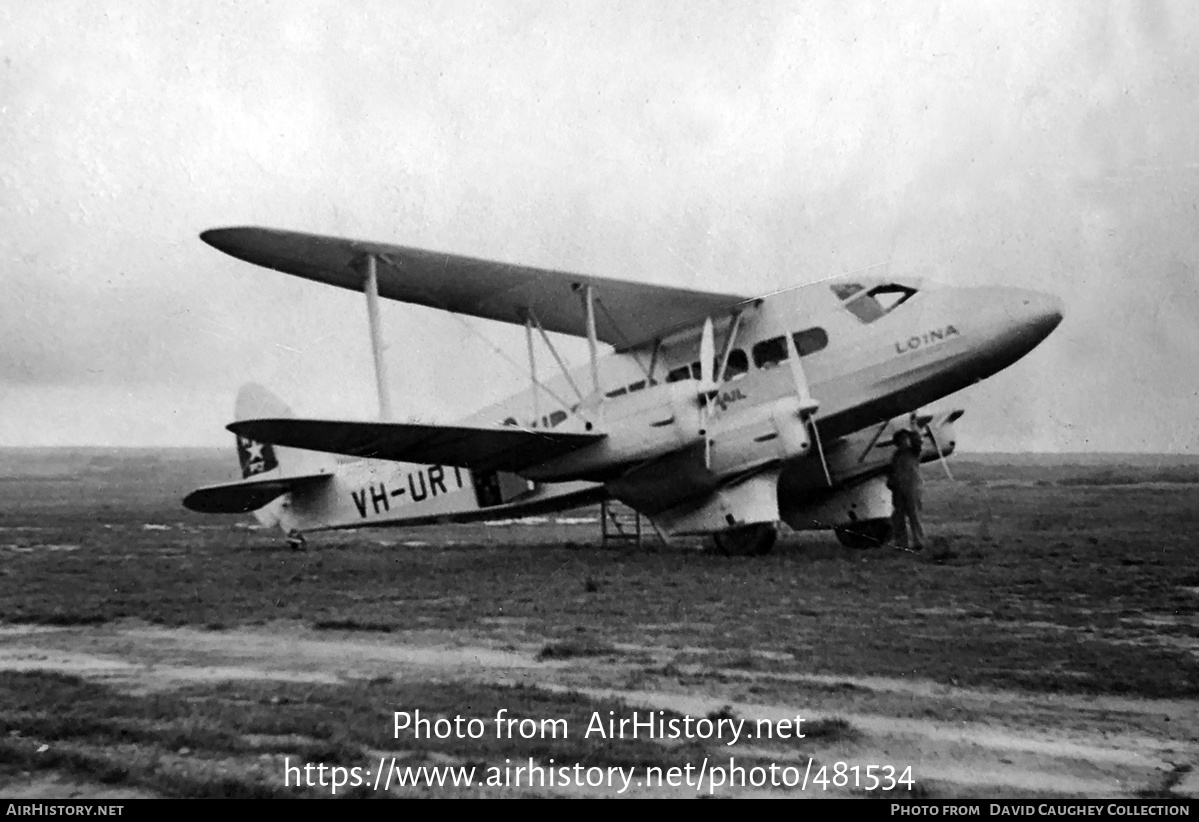 Aircraft Photo of VH-URT | De Havilland D.H. 86 Express | Holyman's Airways | AirHistory.net #481534