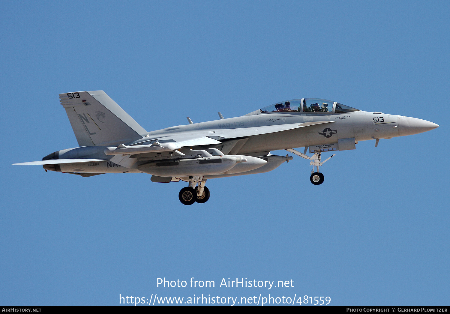 Aircraft Photo of 166898 | Boeing EA-18G Growler | USA - Navy | AirHistory.net #481559