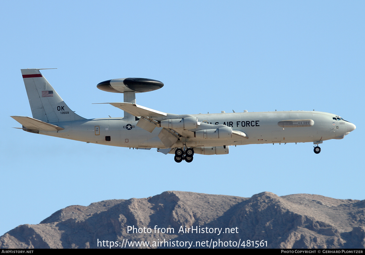 Aircraft Photo of 75-0559 / AF75-0559 | Boeing E-3B Sentry | USA - Air Force | AirHistory.net #481561