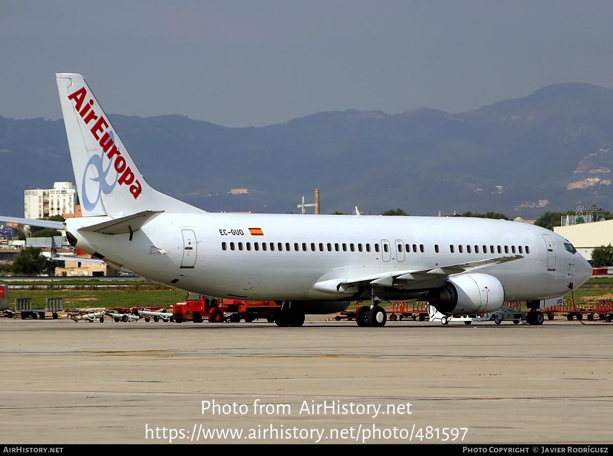 Aircraft Photo Of EC-GUO | Boeing 737-4Q8 | Air Europa | AirHistory.net ...