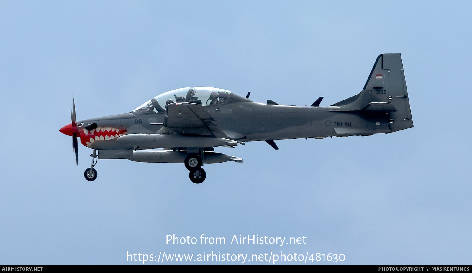 Aircraft Photo of TT-3106 | Embraer A-29B Super Tucano | Indonesia - Air Force | AirHistory.net #481630