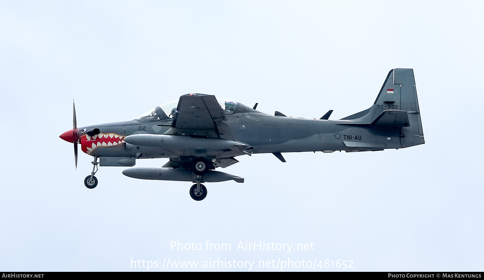 Aircraft Photo of TT-3102 | Embraer A-29B Super Tucano | Indonesia - Air Force | AirHistory.net #481652