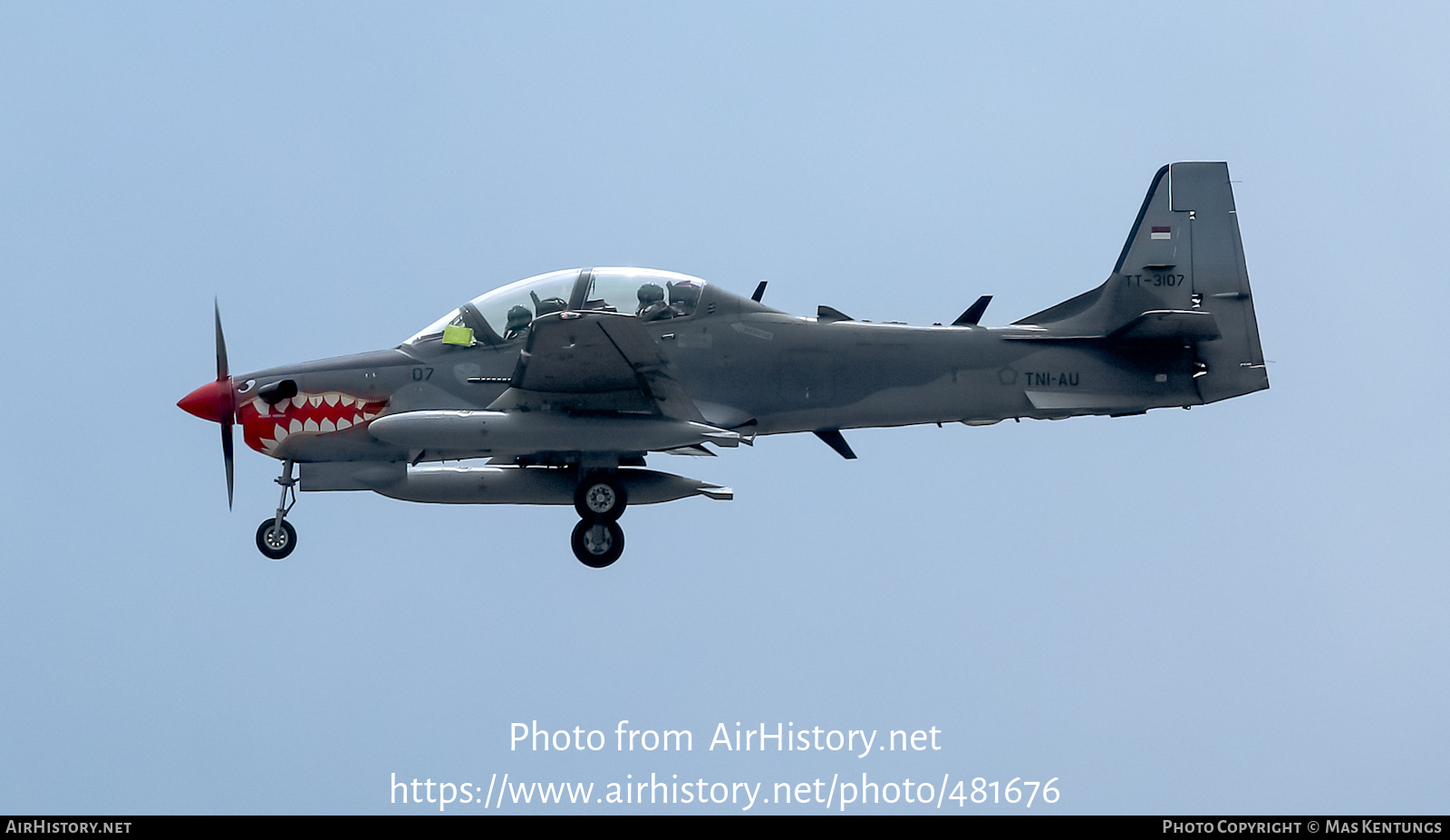 Aircraft Photo of TT-3107 | Embraer EMB-314 Super Tucano | Indonesia - Air Force | AirHistory.net #481676