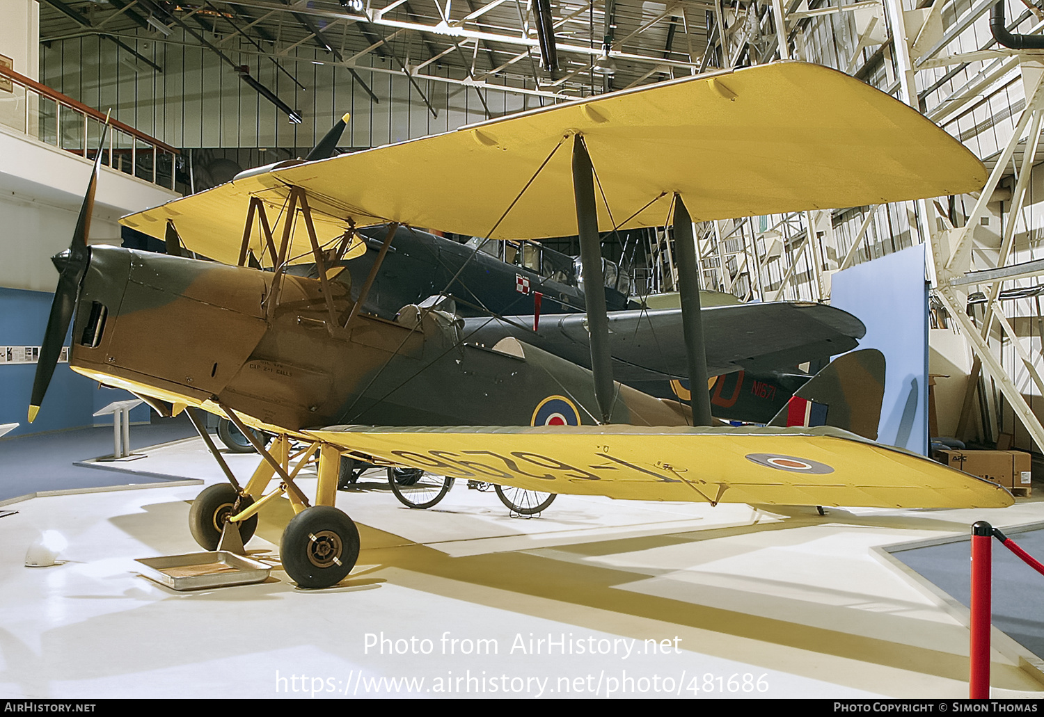 Aircraft Photo of T6296 | De Havilland D.H. 82A Tiger Moth II | UK - Air Force | AirHistory.net #481686