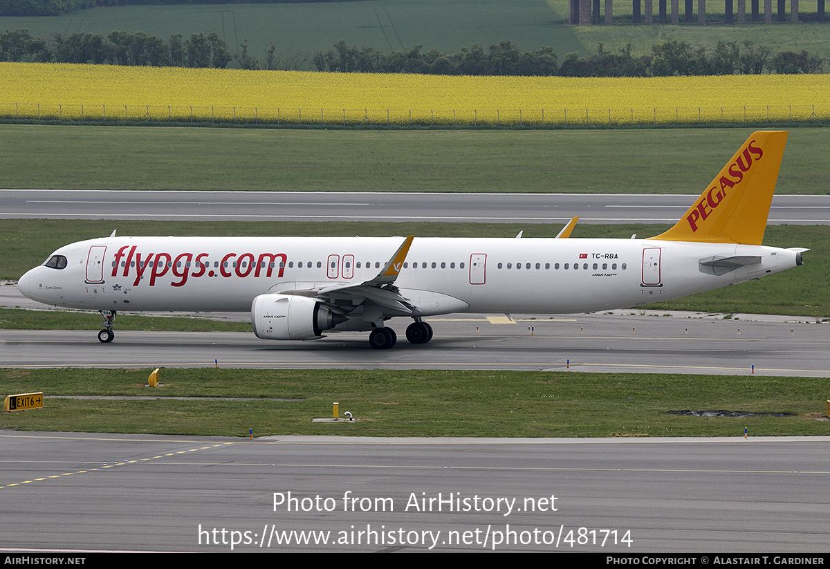 Aircraft Photo of TC-RBA | Airbus A321-251NX | Pegasus Airlines | AirHistory.net #481714