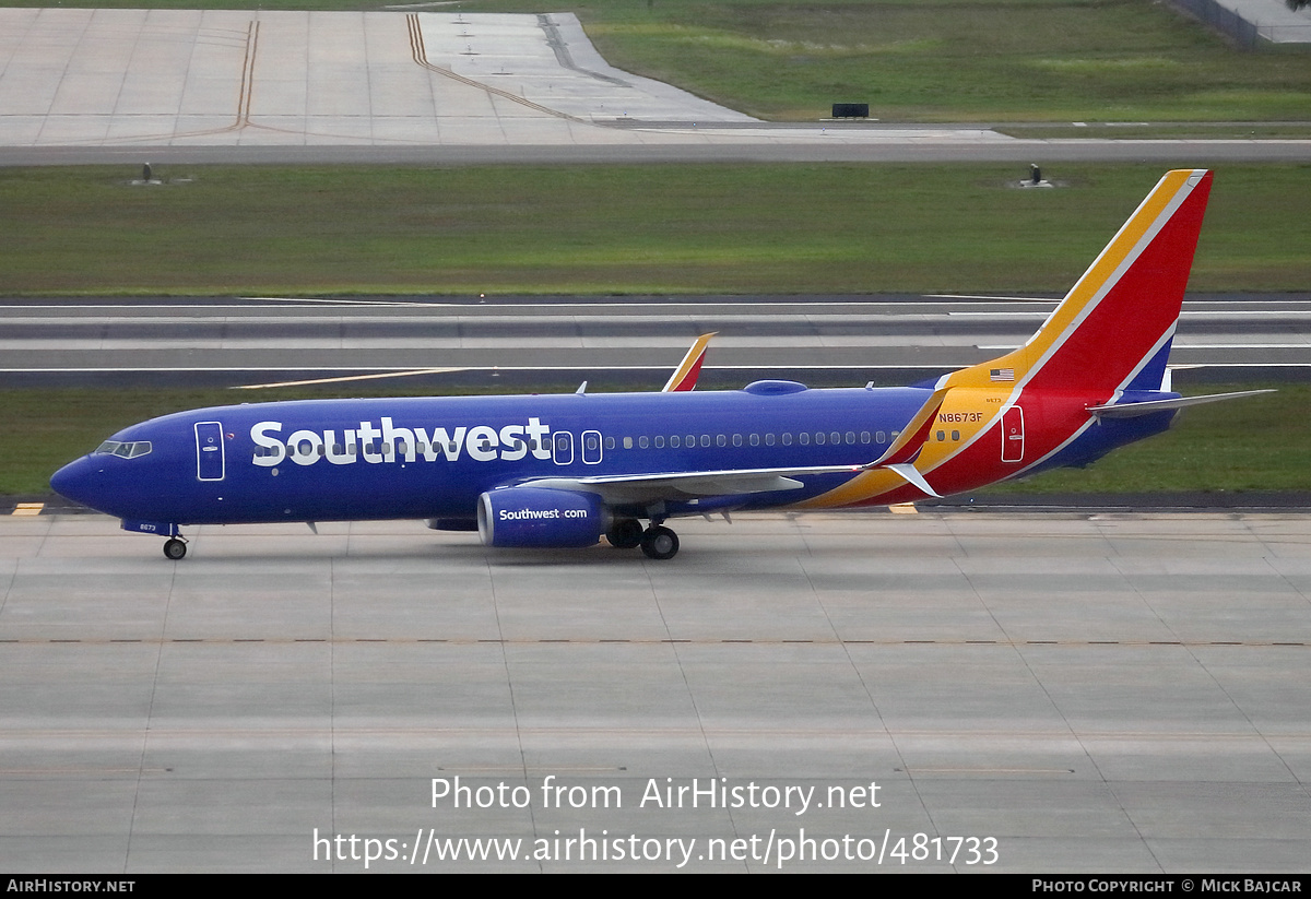 Aircraft Photo of N8673F | Boeing 737-8H4 | Southwest Airlines | AirHistory.net #481733