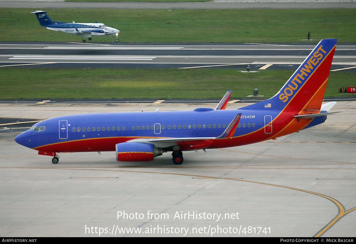 Aircraft Photo of N754SW | Boeing 737-7H4 | Southwest Airlines | AirHistory.net #481741