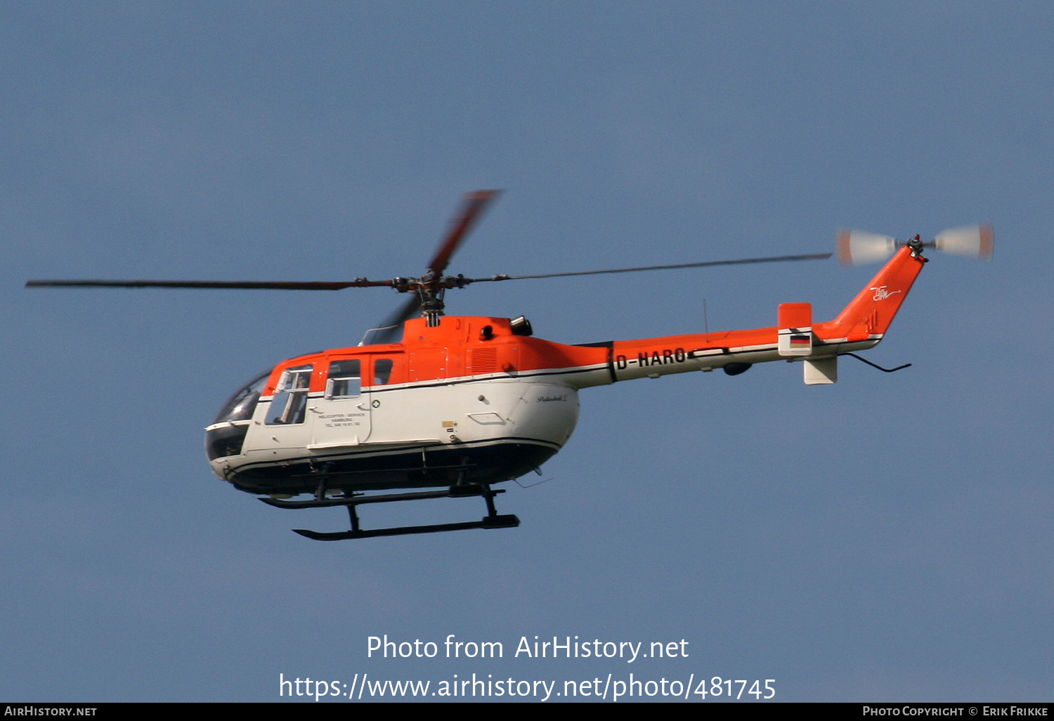 Aircraft Photo of D-HARO | MBB BO-105CB-4 | Heli Service | AirHistory.net #481745