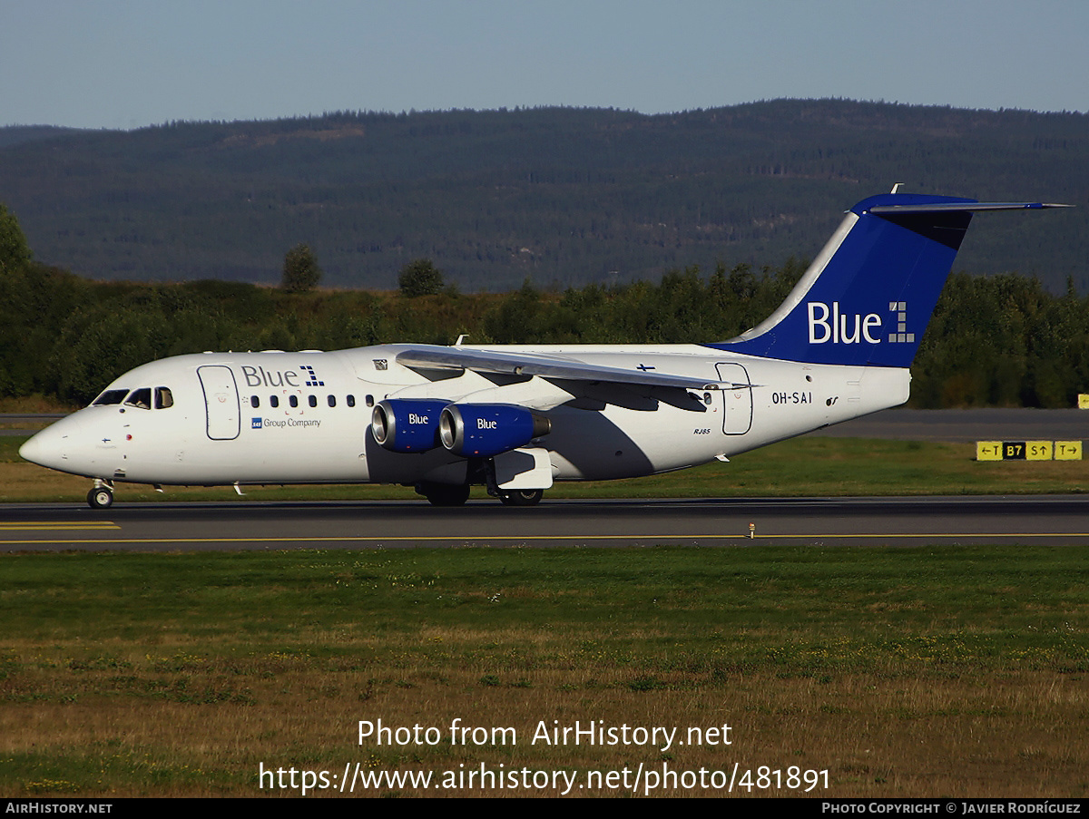 Aircraft Photo of OH-SAI | BAE Systems Avro 146-RJ85 | Blue1 | AirHistory.net #481891