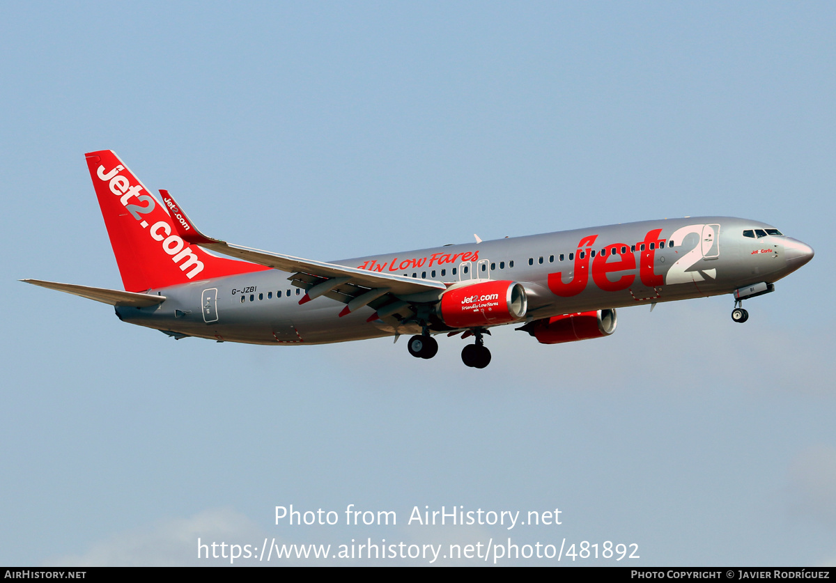 Aircraft Photo of G-JZBI | Boeing 737-800 | Jet2 | AirHistory.net #481892