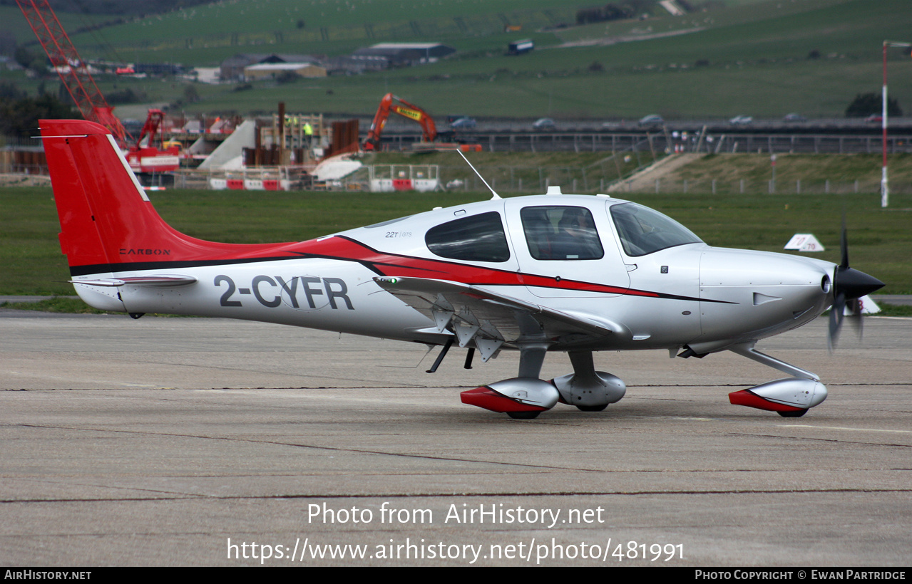 Aircraft Photo of 2-CYFR | Cirrus SR-22T G5-GTS Carbon | AirHistory.net #481991