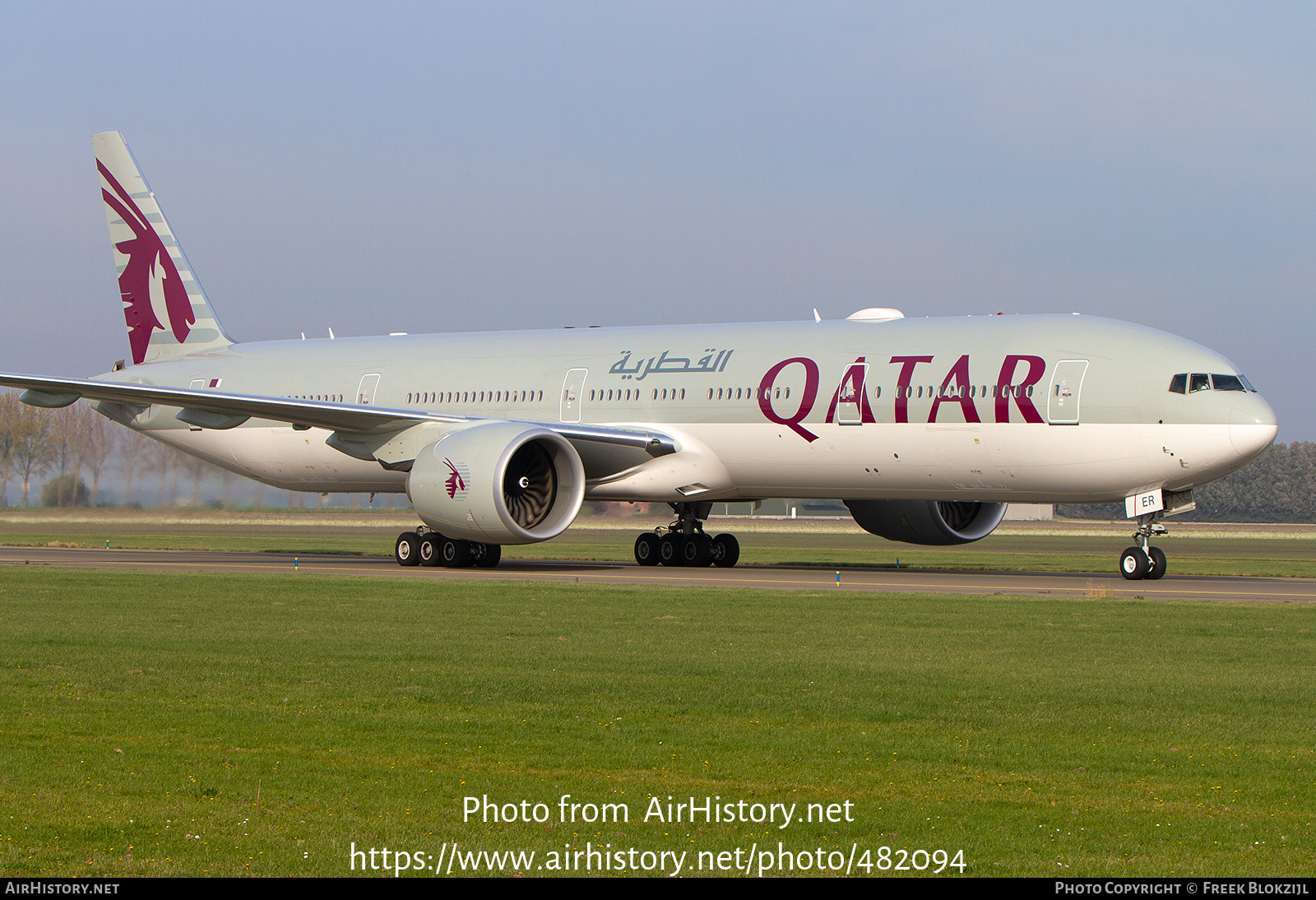 Aircraft Photo of A7-BER | Boeing 777-300/ER | Qatar Airways | AirHistory.net #482094