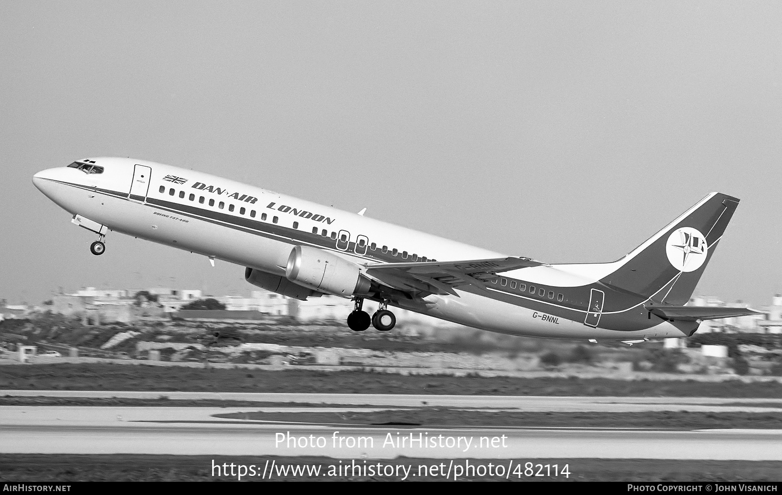 Aircraft Photo of G-BNNL | Boeing 737-4Q8 | Dan-Air London | AirHistory.net #482114