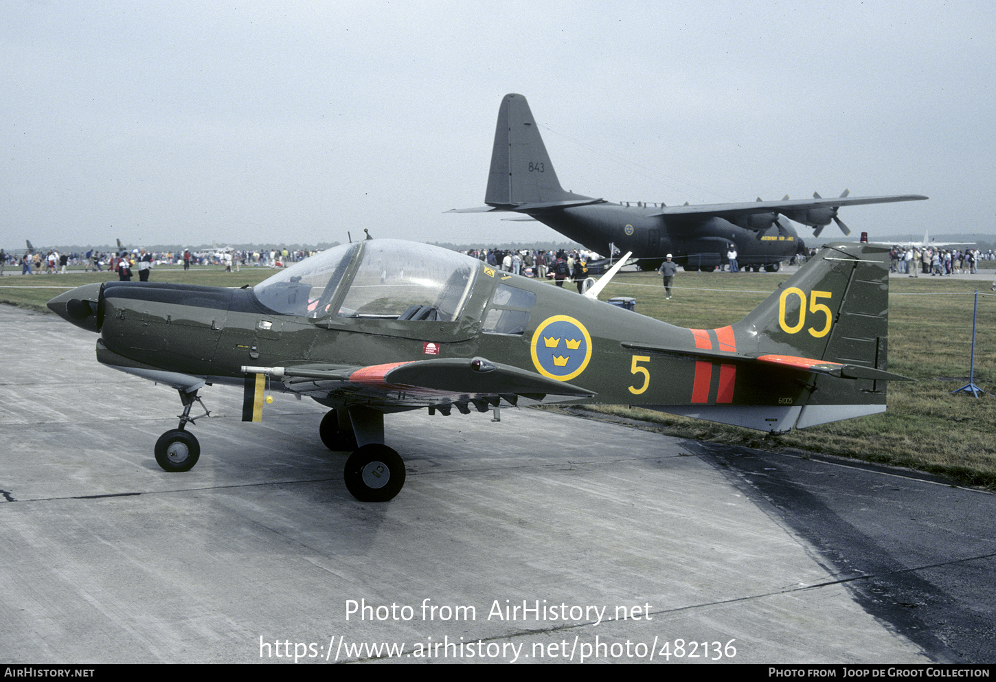 Aircraft Photo of 61005 | Scottish Aviation Sk 61D Bulldog | Sweden - Air Force | AirHistory.net #482136