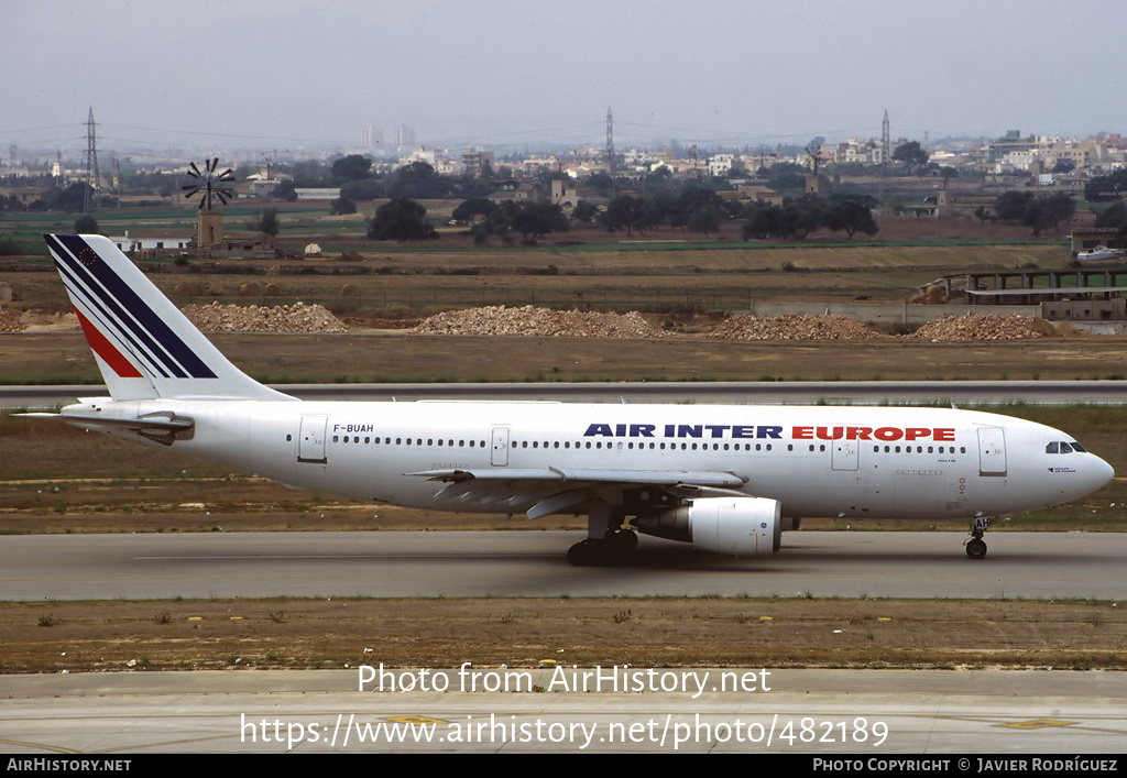 Aircraft Photo of F-BUAH | Airbus A300B2-1C | Air Inter Europe | AirHistory.net #482189