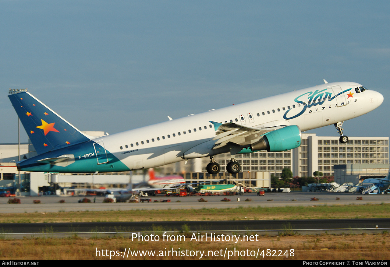 Aircraft Photo of F-GRSH | Airbus A320-214 | Star Airlines | AirHistory.net #482248