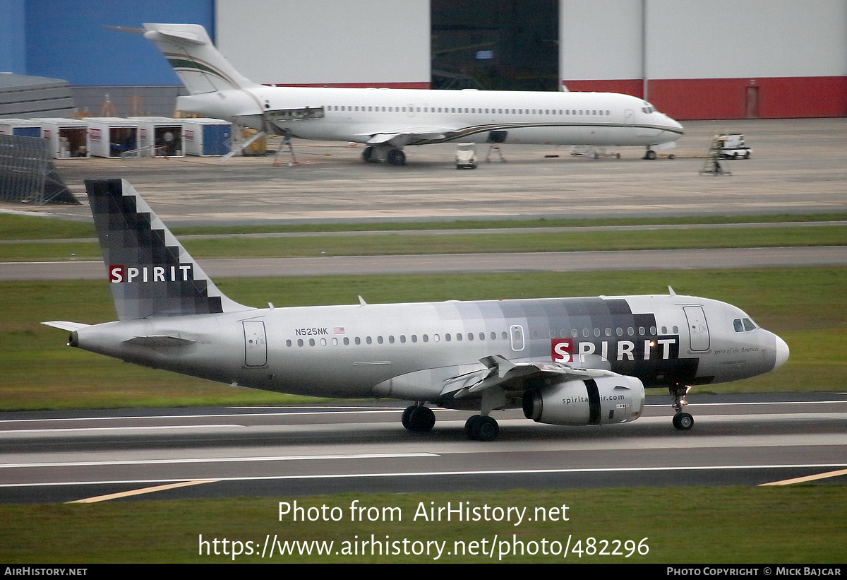 Aircraft Photo of N525NK | Airbus A319-132 | Spirit Airlines | AirHistory.net #482296