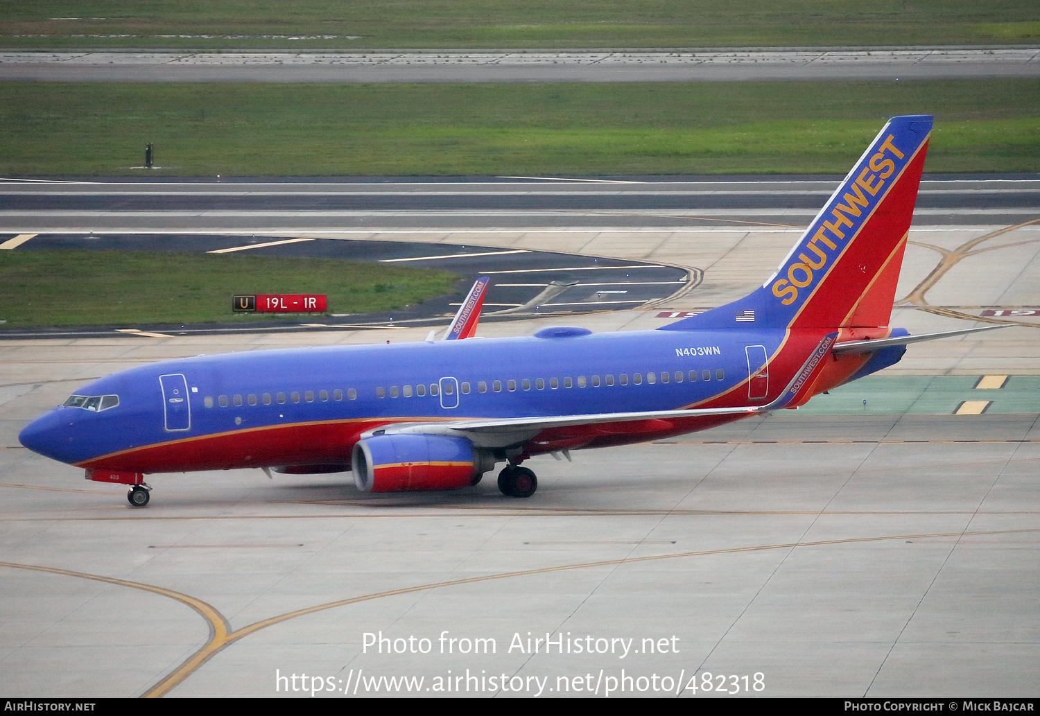 Aircraft Photo of N403WN | Boeing 737-7H4 | Southwest Airlines | AirHistory.net #482318