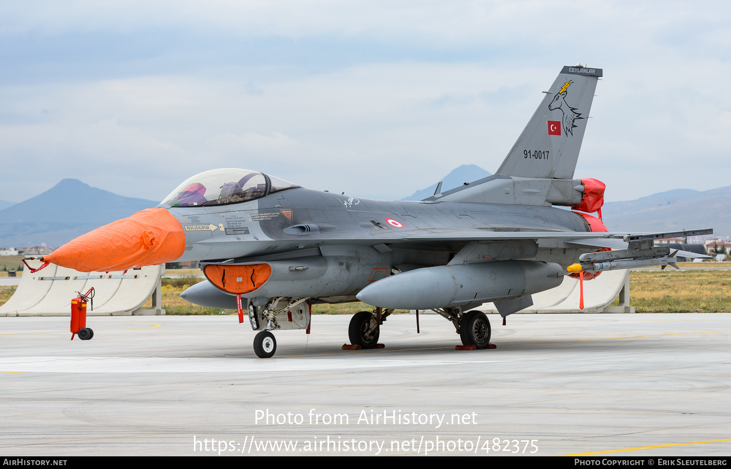 Aircraft Photo of 91-0017 | General Dynamics F-16C Fighting Falcon | Turkey - Air Force | AirHistory.net #482375