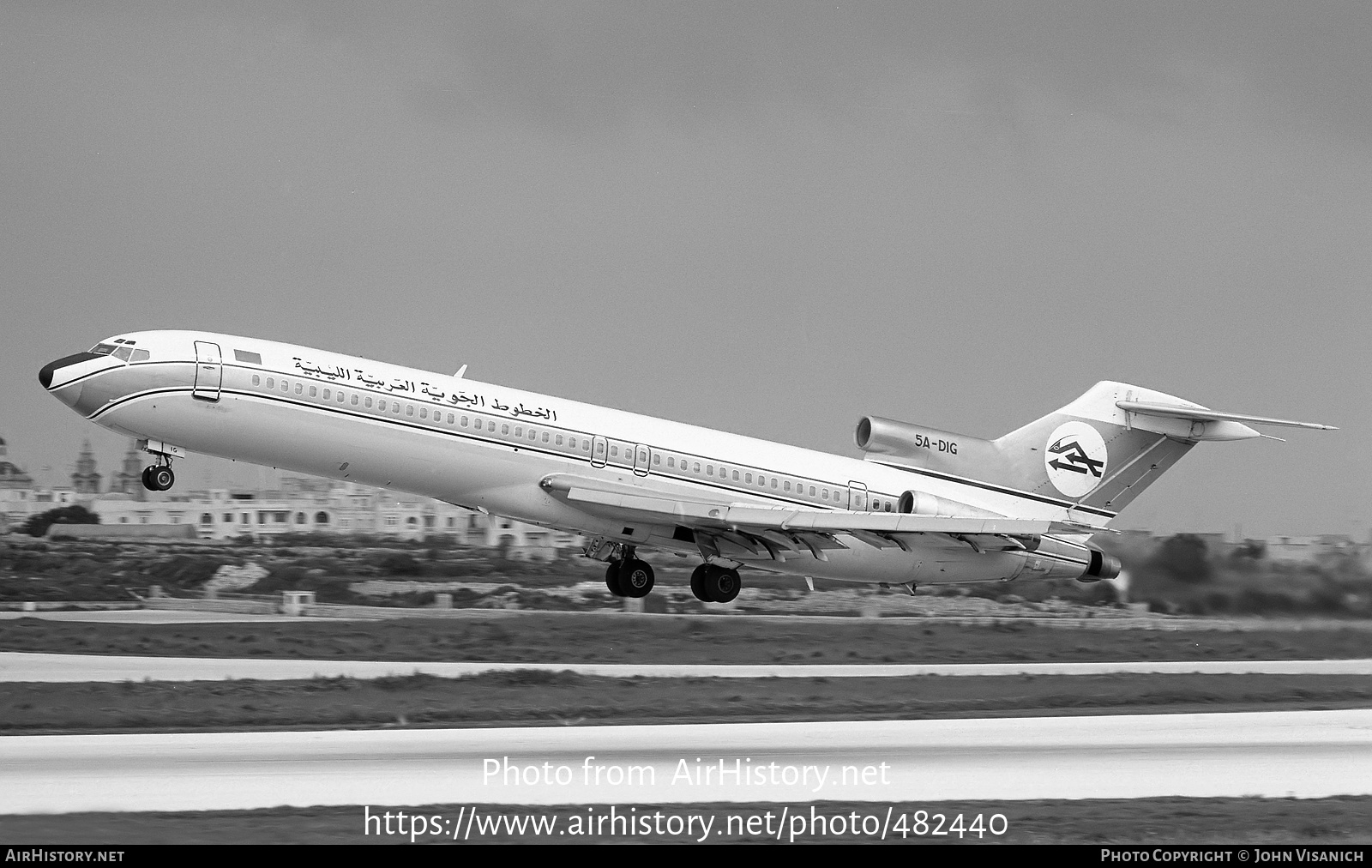 Aircraft Photo of 5A-DIG | Boeing 727-2L5/Adv | Libyan Arab Airlines | AirHistory.net #482440