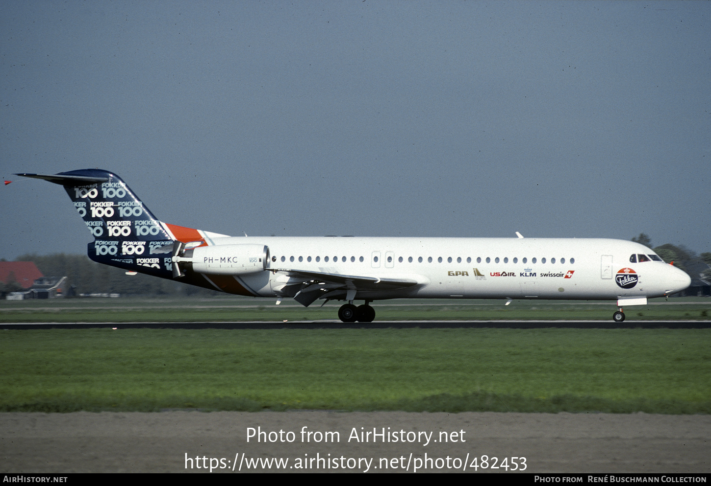 Aircraft Photo of PH-MKC | Fokker 100 (F28-0100) | Fokker | AirHistory.net #482453