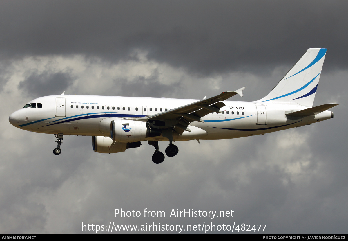 Aircraft Photo of LY-VEU | Airbus A319-112 | Avion Excellence | AirHistory.net #482477