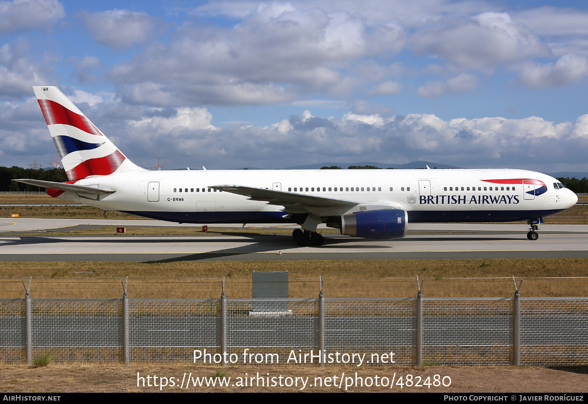 Aircraft Photo of G-BNWA | Boeing 767-336/ER | British Airways | AirHistory.net #482480