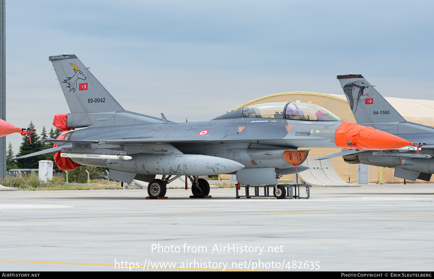 Aircraft Photo of 89-0042 | General Dynamics F-16DG Fighting Falcon | Turkey - Air Force | AirHistory.net #482635