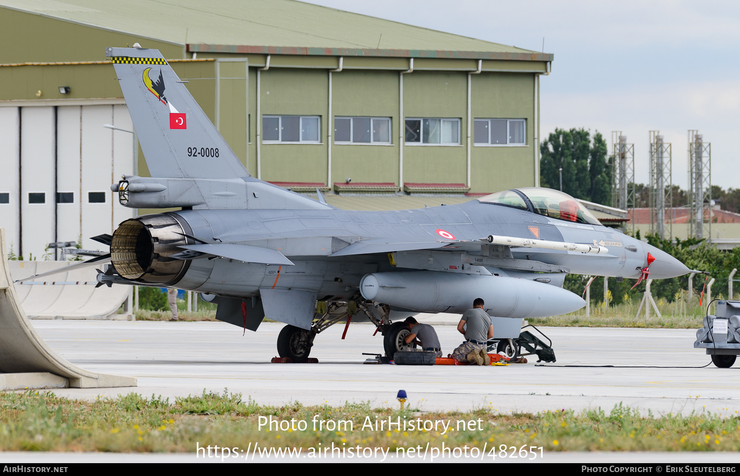 Aircraft Photo of 92-0008 | Lockheed F-16CG Fighting Falcon | Turkey - Air Force | AirHistory.net #482651