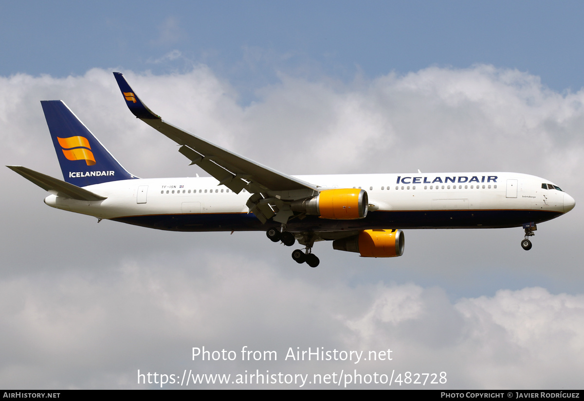 Aircraft Photo of TF-ISN | Boeing 767-319/ER | Icelandair | AirHistory.net #482728