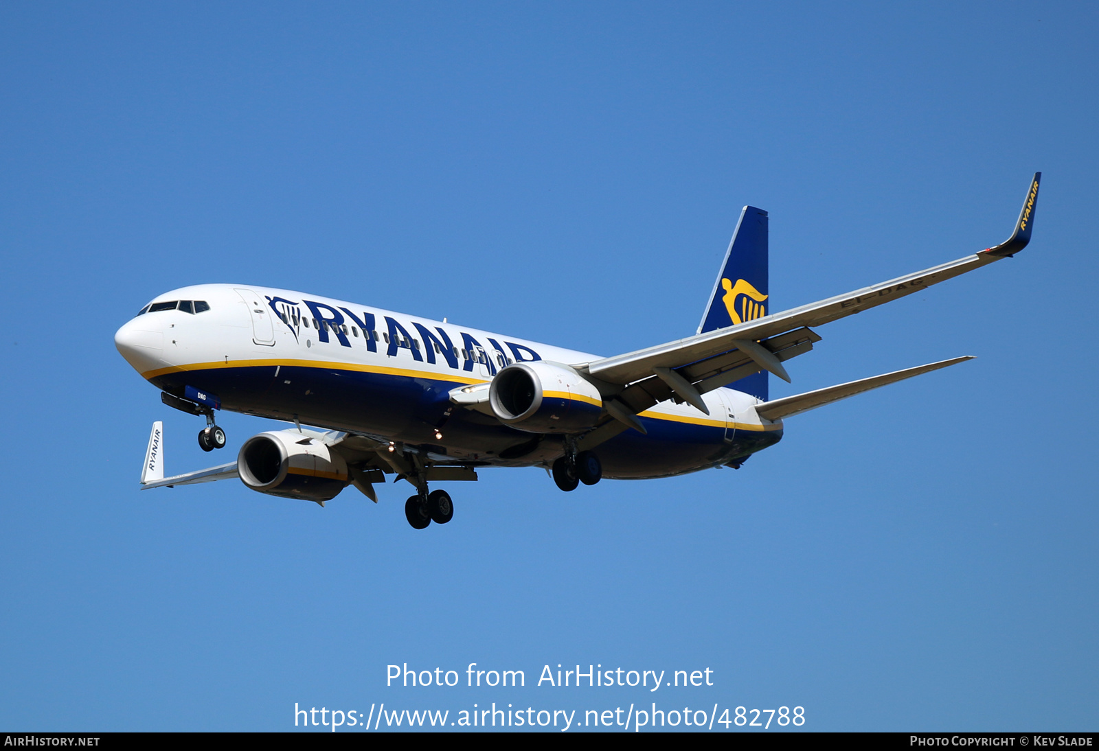 Aircraft Photo of EI-DAG | Boeing 737-8AS | Ryanair | AirHistory.net #482788