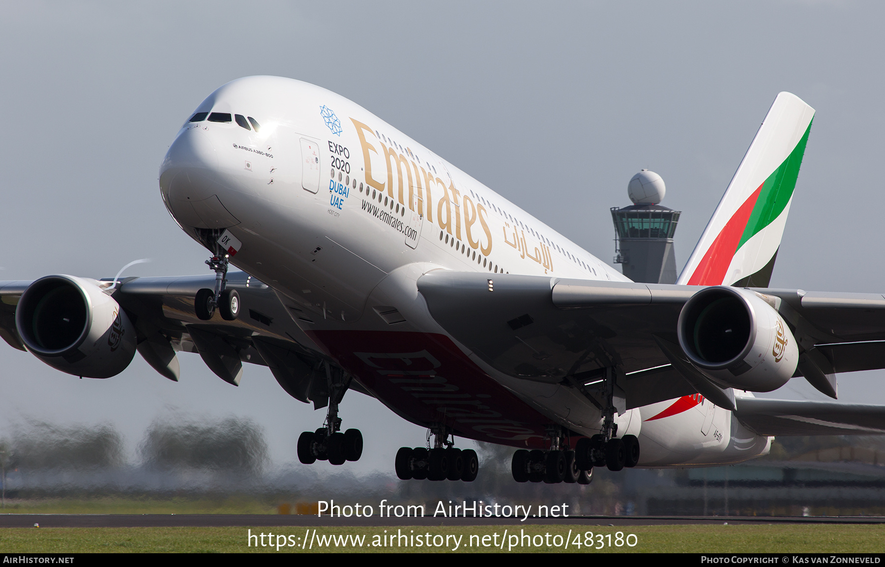 Aircraft Photo of A6-EDK | Airbus A380-861 | Emirates | AirHistory.net #483180