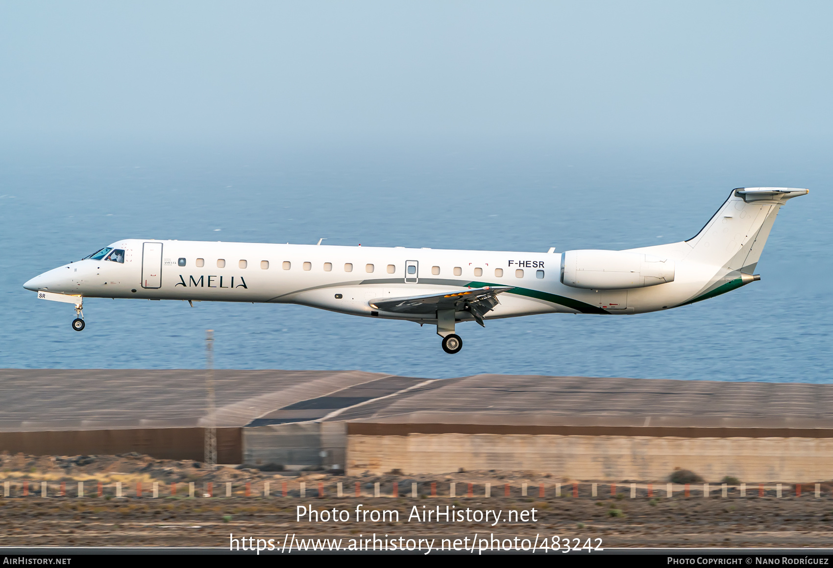 Aircraft Photo of F-HESR | Embraer ERJ-145LI (EMB-145LI) | Amelia | AirHistory.net #483242