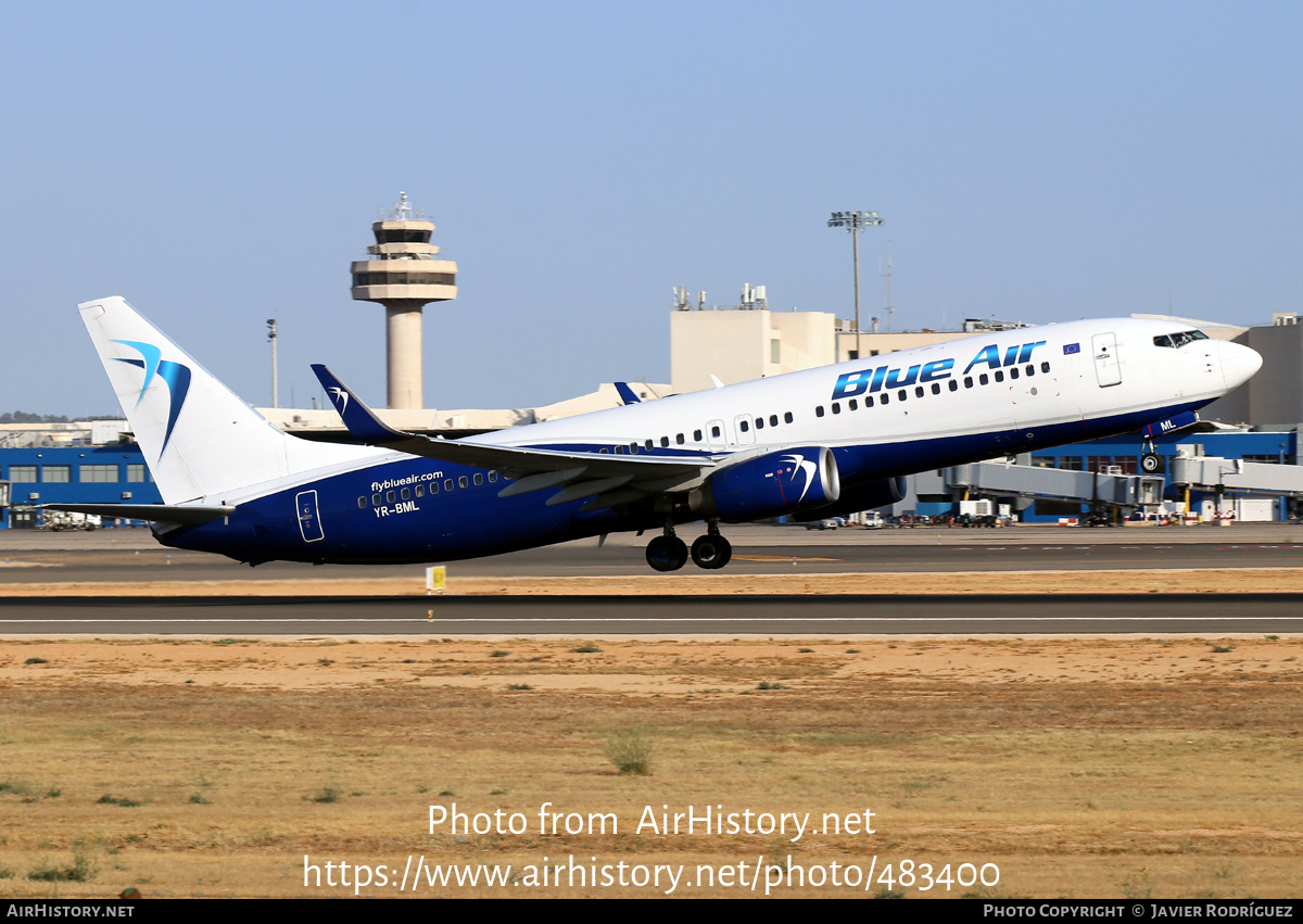 Aircraft Photo of YR-BML | Boeing 737-82R | Blue Air | AirHistory.net #483400