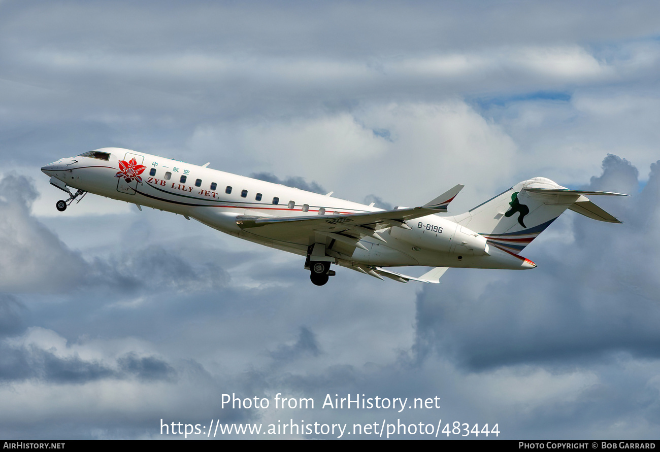 Aircraft Photo of B-8196 | Bombardier Global Express XRS (BD-700-1A10) | Zyb Lily Jet | AirHistory.net #483444