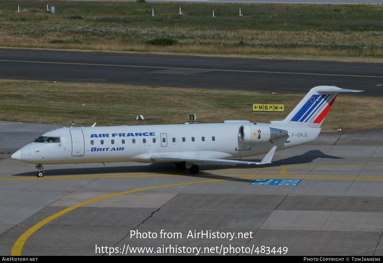 Aircraft Photo of F-GRJL | Bombardier CRJ-100ER (CL-600-2B19) | Air France | AirHistory.net #483449