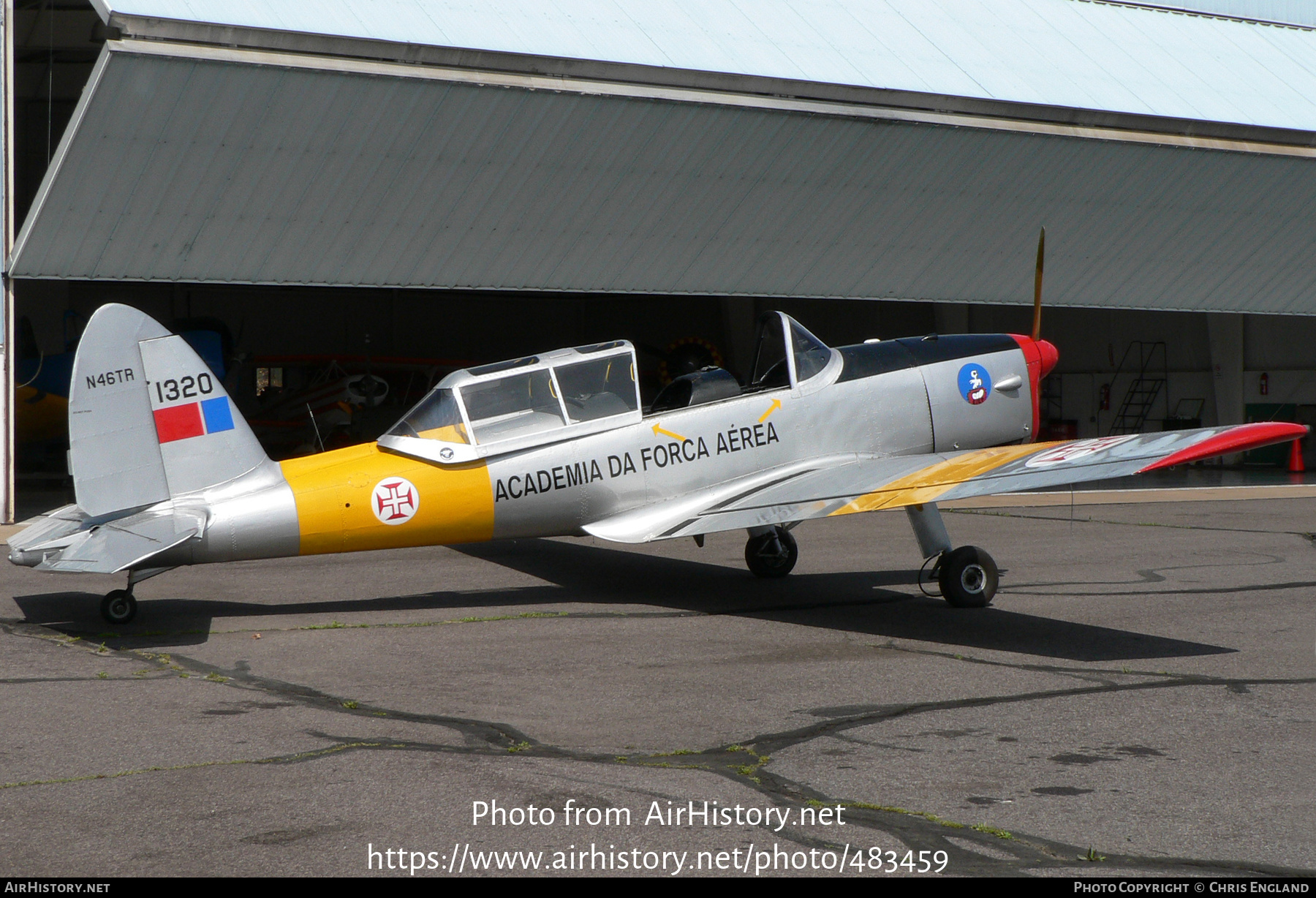 Aircraft Photo of N46TR / 1320 | De Havilland DHC-1 Chipmunk 22 | Portugal - Air Force | AirHistory.net #483459