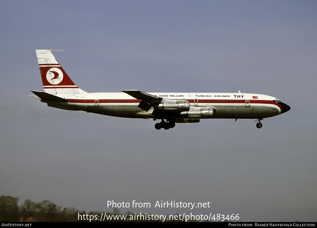 Aircraft Photo of TC-JBA | Boeing 707-121(B) | THY Türk Hava Yolları - Turkish Airlines | AirHistory.net #483466