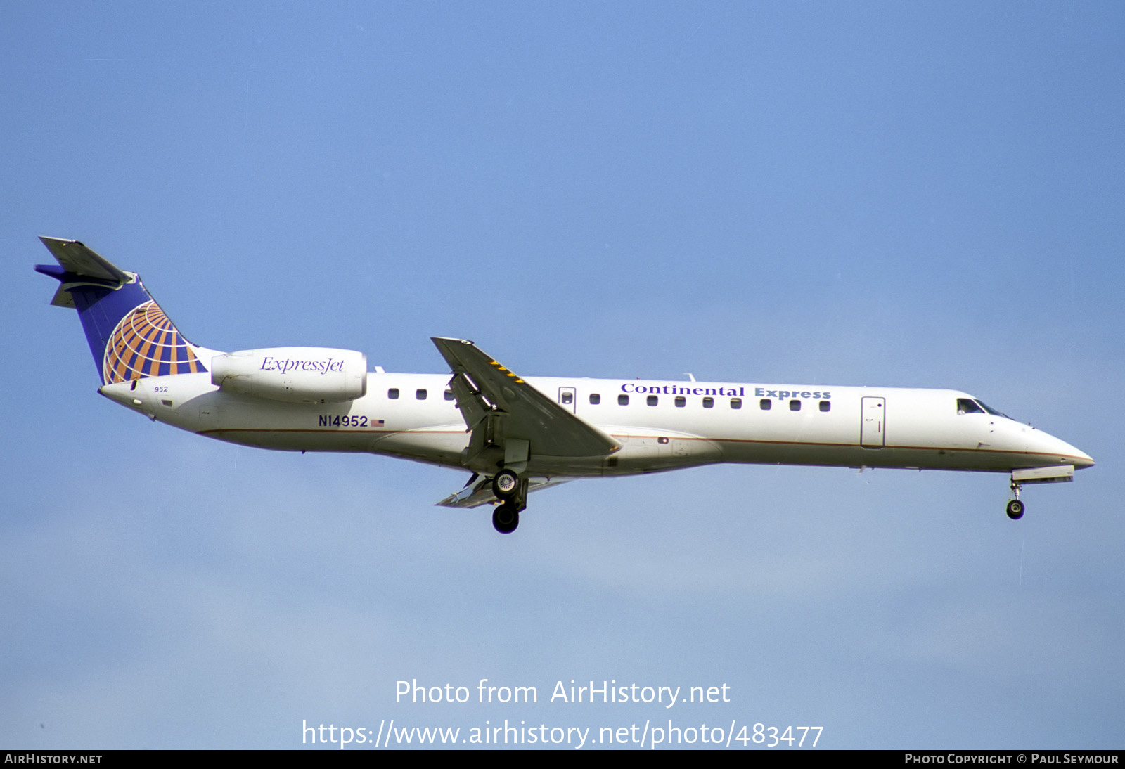 Aircraft Photo of N14952 | Embraer ERJ-145LR (EMB-145LR) | Continental Express | AirHistory.net #483477