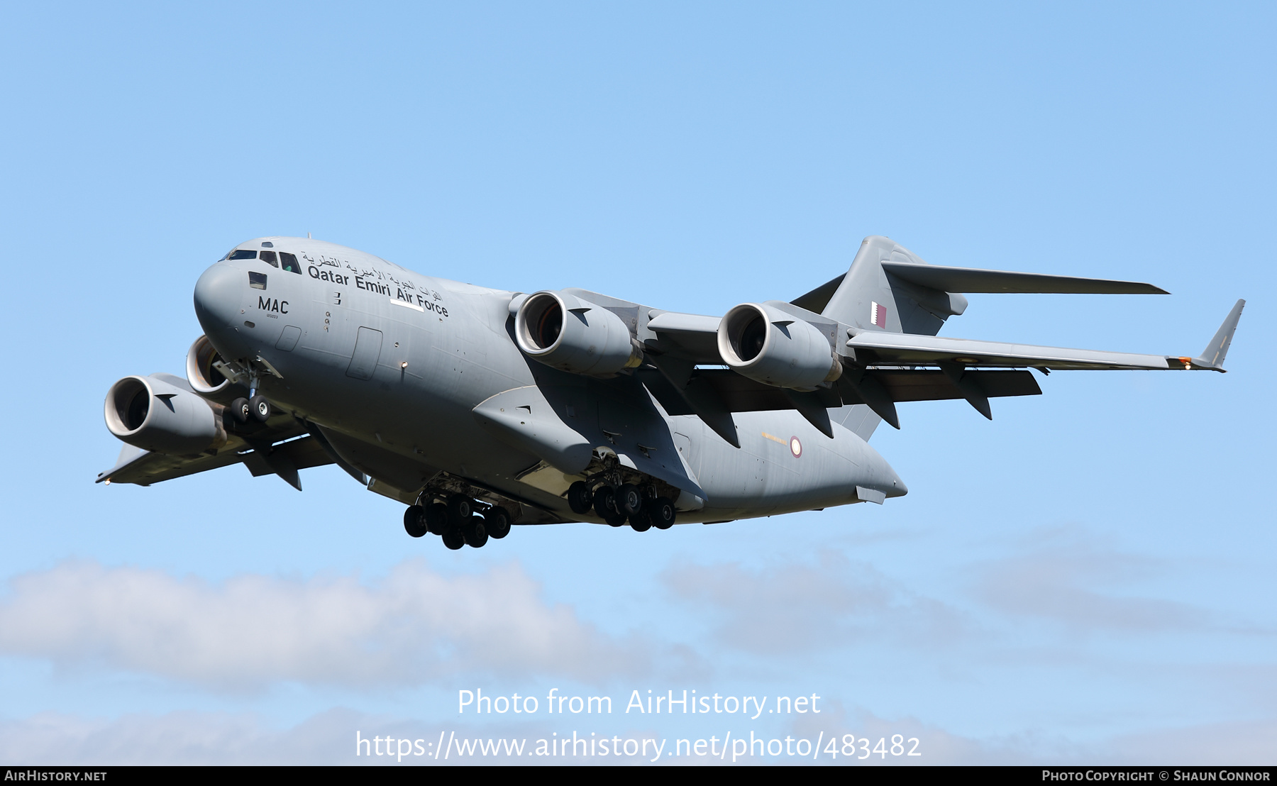 Aircraft Photo of A7-MAC | Boeing C-17A Globemaster III | Qatar - Air Force | AirHistory.net #483482