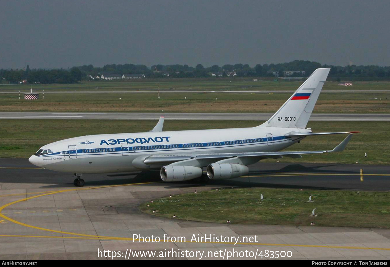 Aircraft Photo of RA-96010 | Ilyushin Il-96-300 | Aeroflot | AirHistory.net #483500