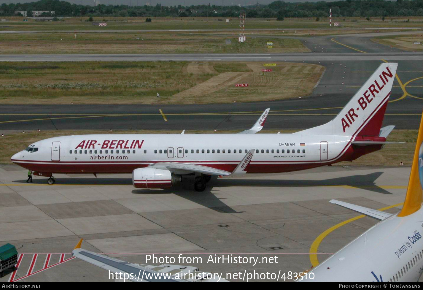 Aircraft Photo of D-ABAN | Boeing 737-86J | Air Berlin | AirHistory.net #483510