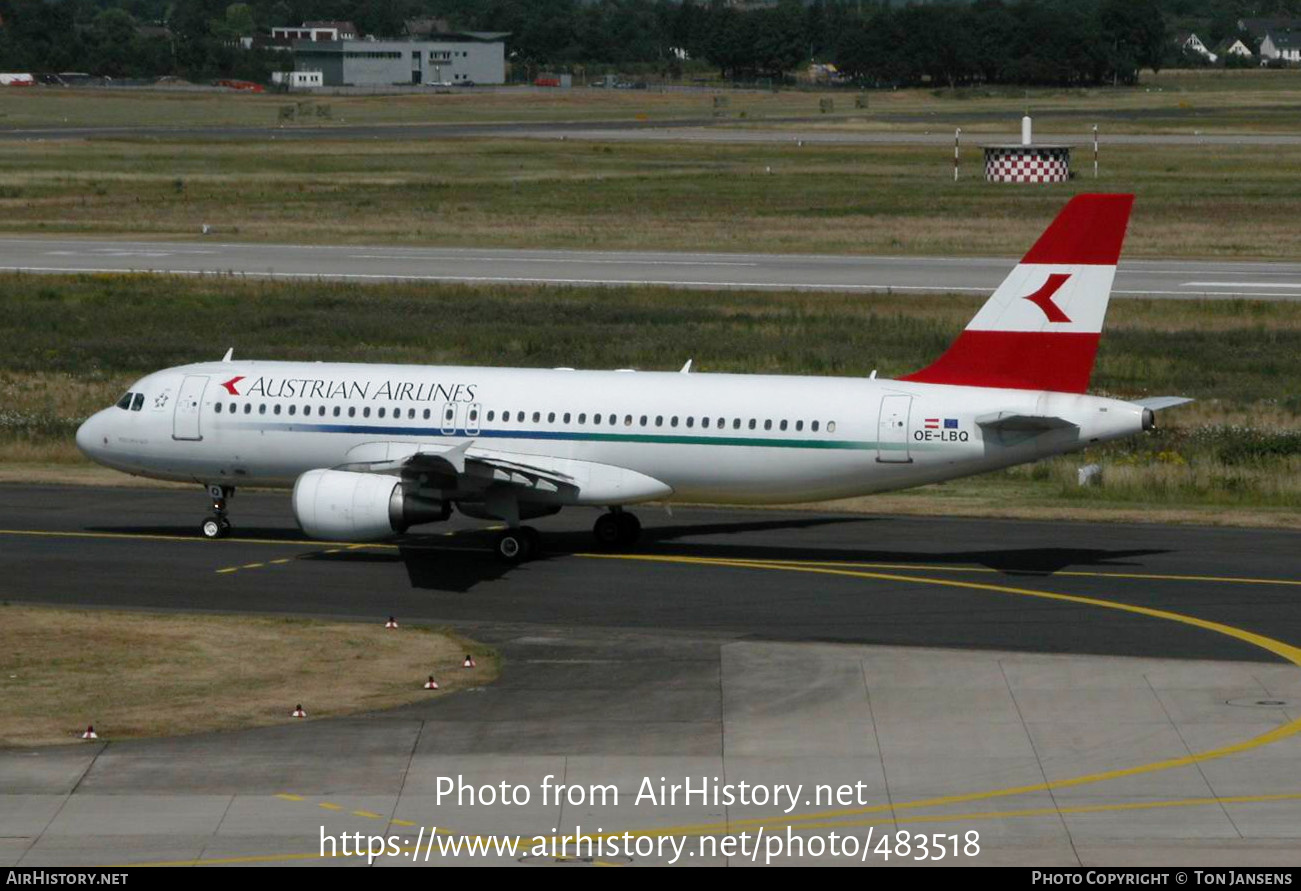 Aircraft Photo of OE-LBQ | Airbus A320-214 | Austrian Airlines | AirHistory.net #483518