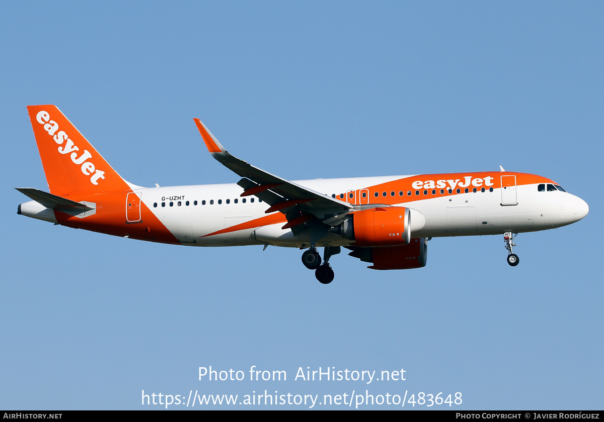 Aircraft Photo of G-UZHT | Airbus A320-251N | EasyJet | AirHistory.net #483648