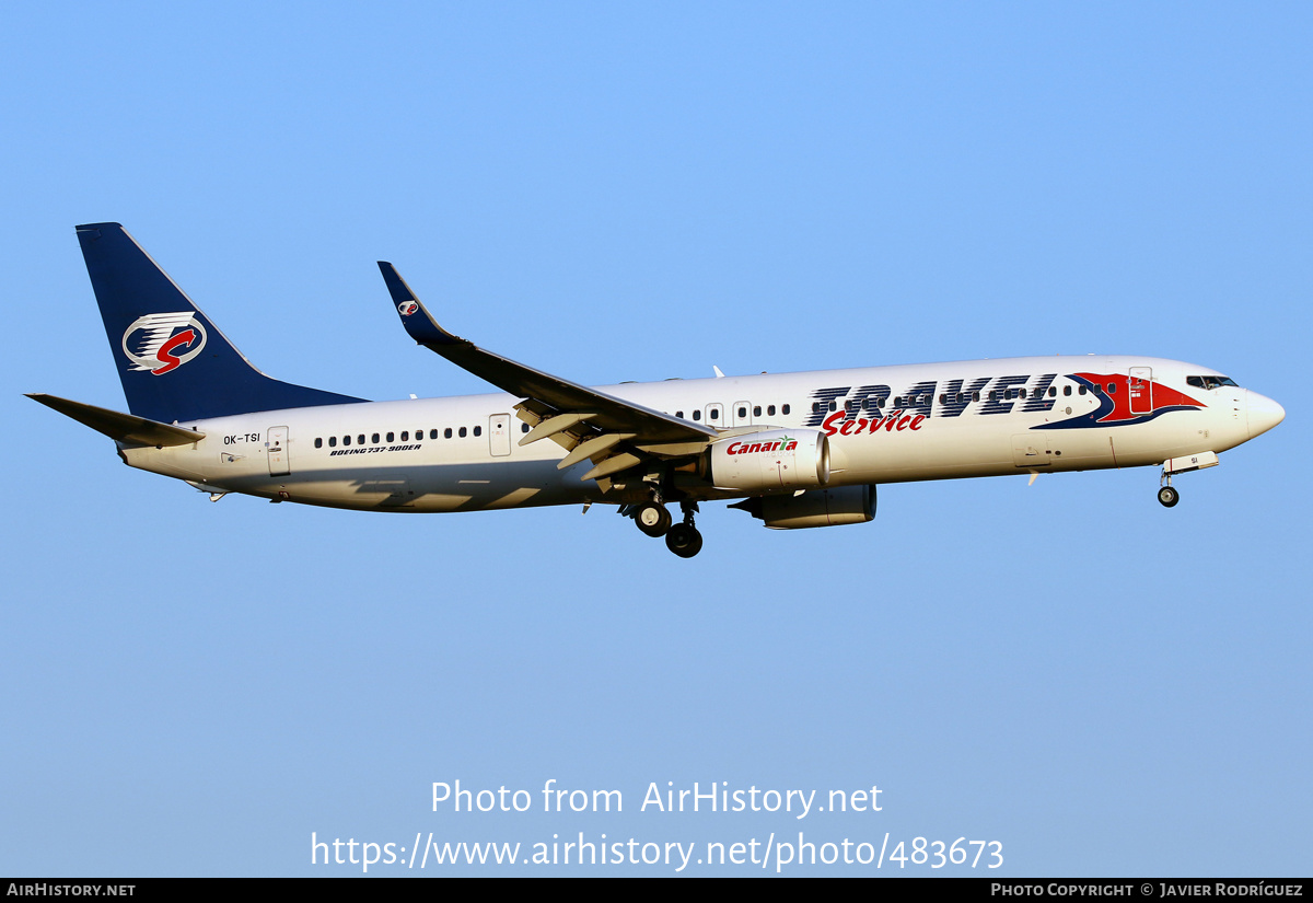 Aircraft Photo of OK-TSI | Boeing 737-9GJ/ER | Travel Service | AirHistory.net #483673